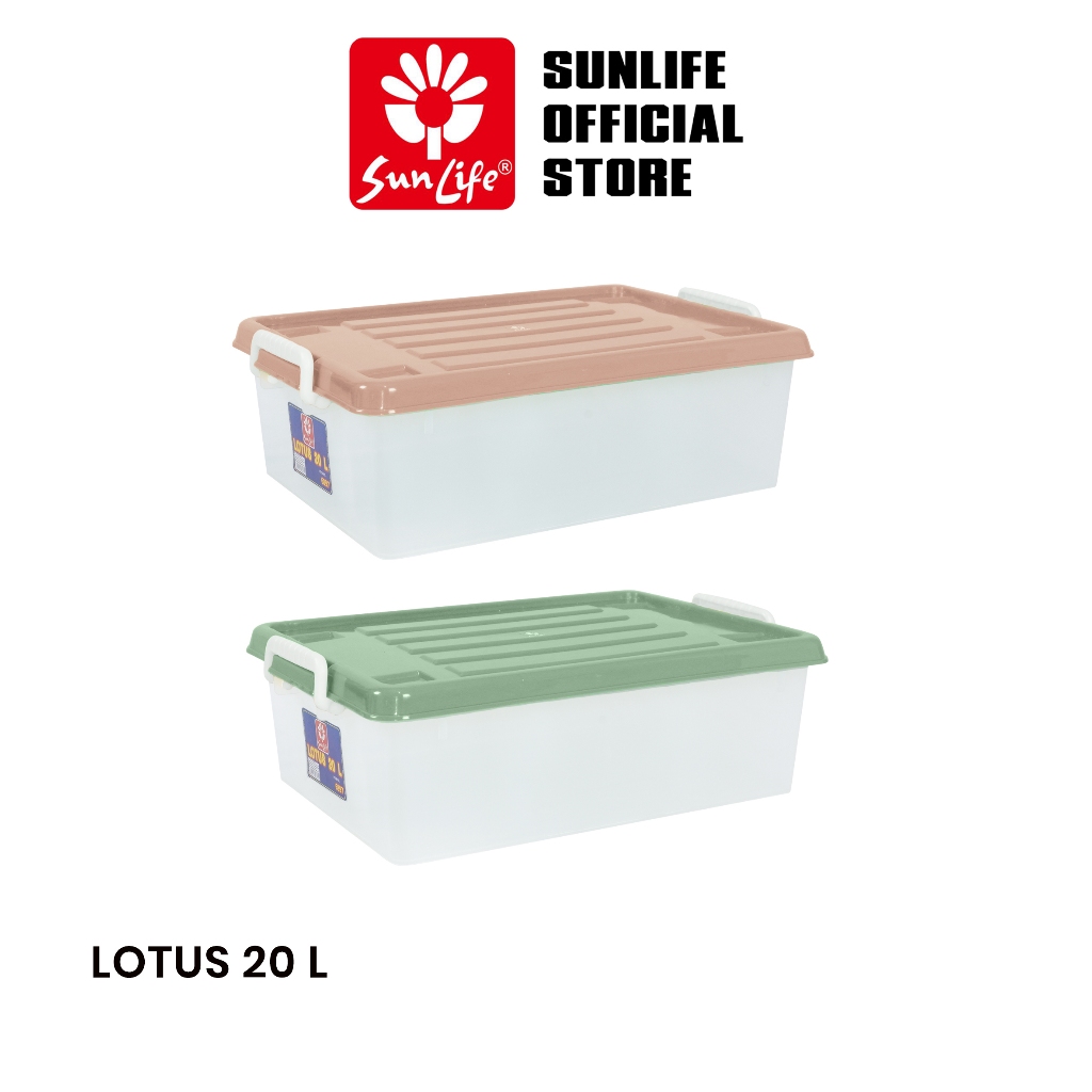 Jual SUNLIFE - Lotus Container 20 Liter Kotak Penyimpanan Plastik Lotus ...