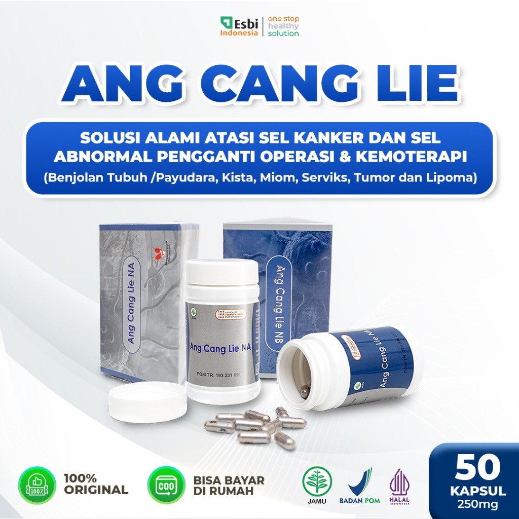 ANG CANG LIE - Herbal Kanker Benjolan Payudara Miom Kista Serviks Tumor Otak Paru Tulang Lipoma–BPOM