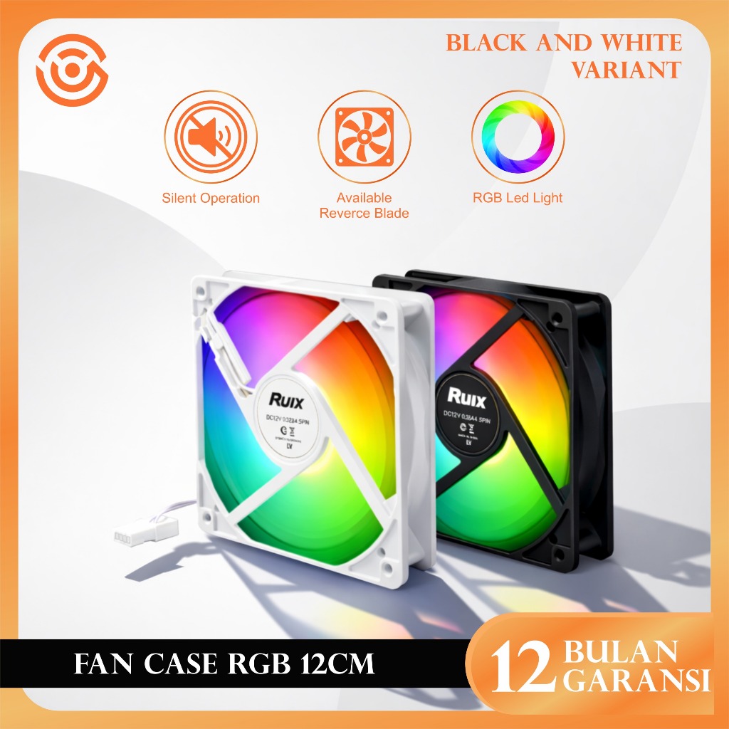Jual Voc Fan RUIX RGB 120mm – High Speed Cooling Fan untuk PC Gaming ...