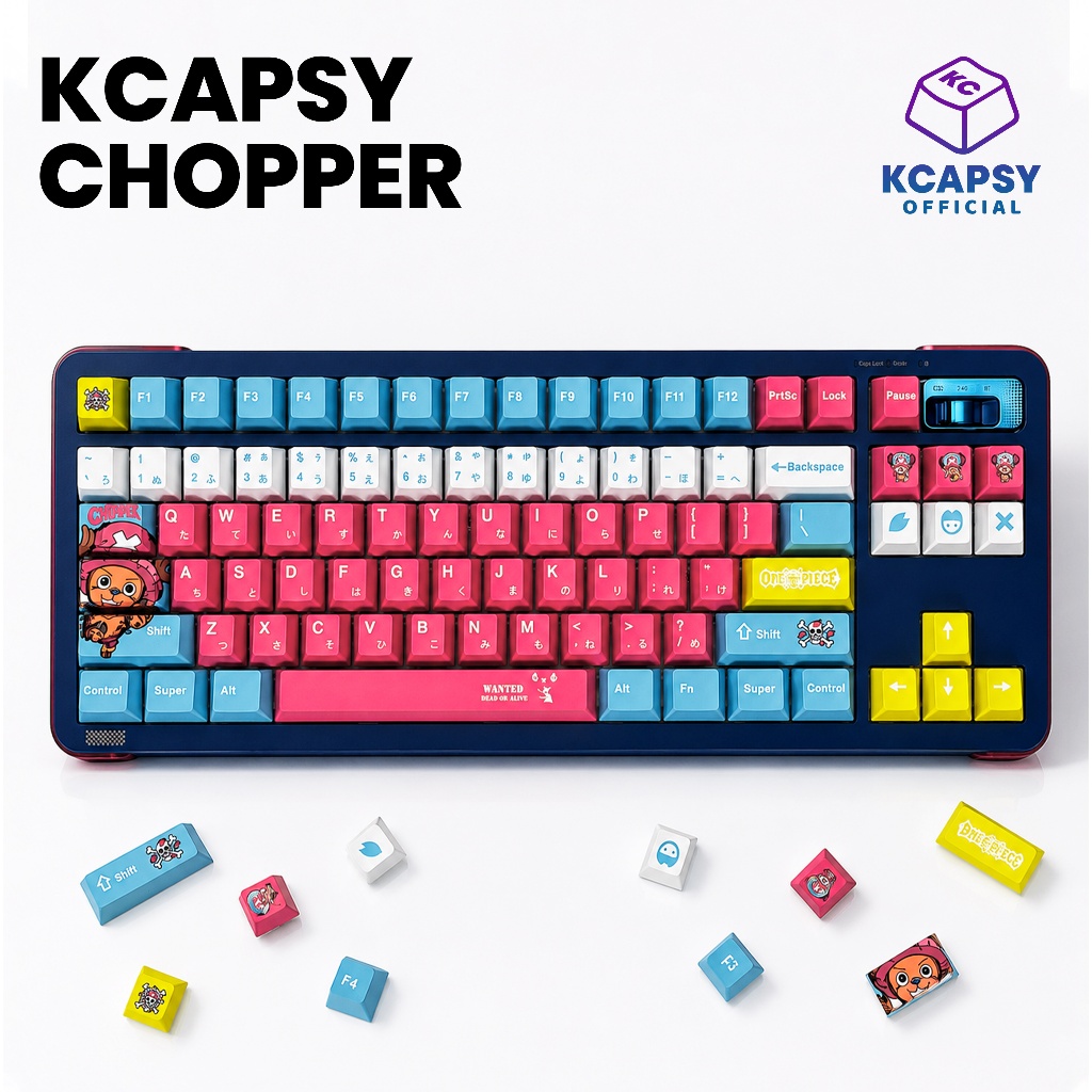 Jual 5Star Gaming Tony Tony Chopper Keycaps Set PBT Dye Sublimation 94 ...