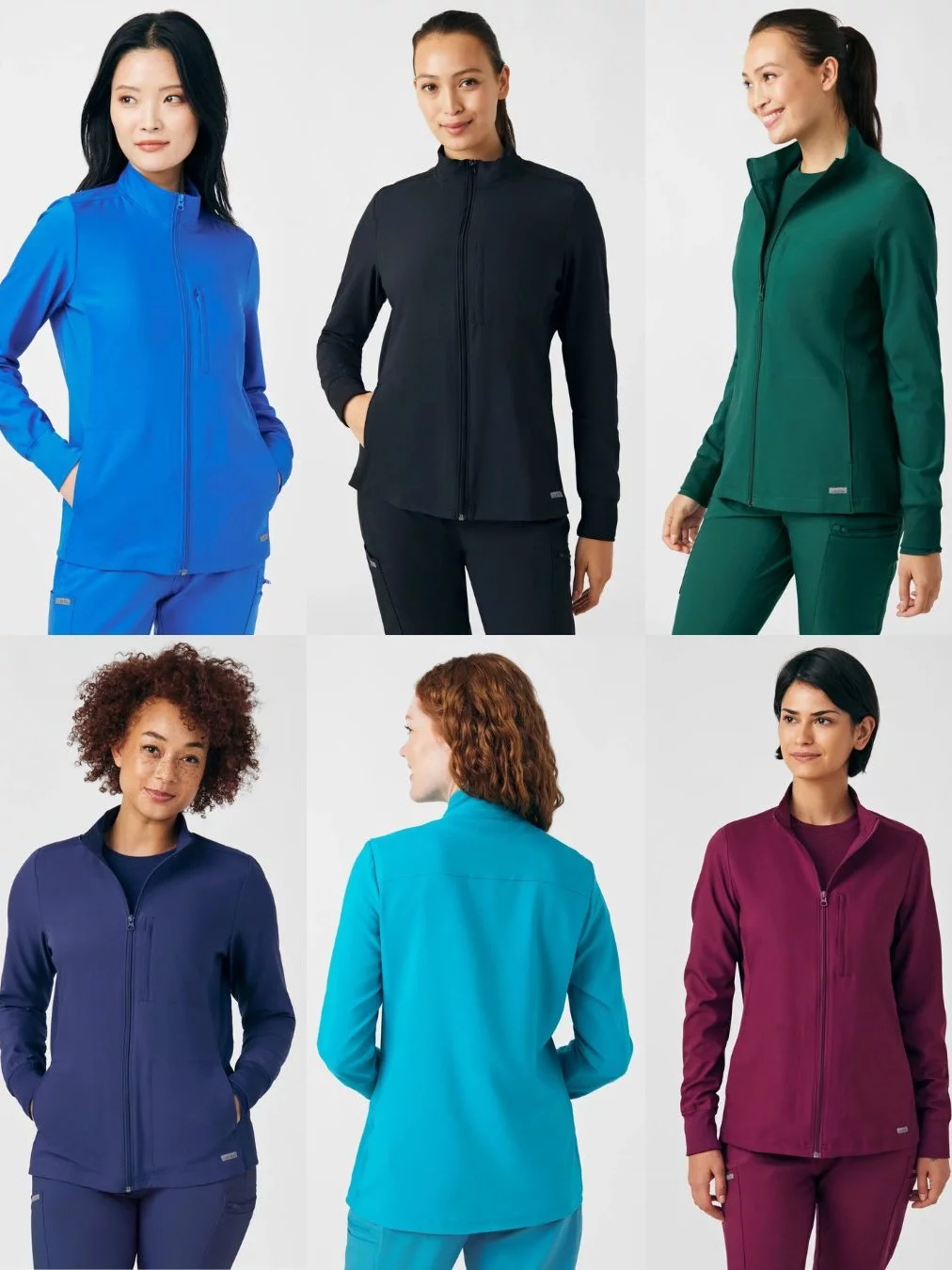 Jaket Sport Kasual Wanita LDF Women's Mock-Neck Full Zip Casual Sport Jacket - 2442