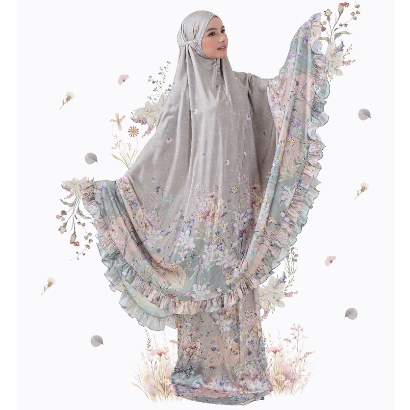 VESELKA Duhita Mukena Dewasa 2 in 1 Motif Printing Prayer Set Mahar Seserahan Pernikahan Premium