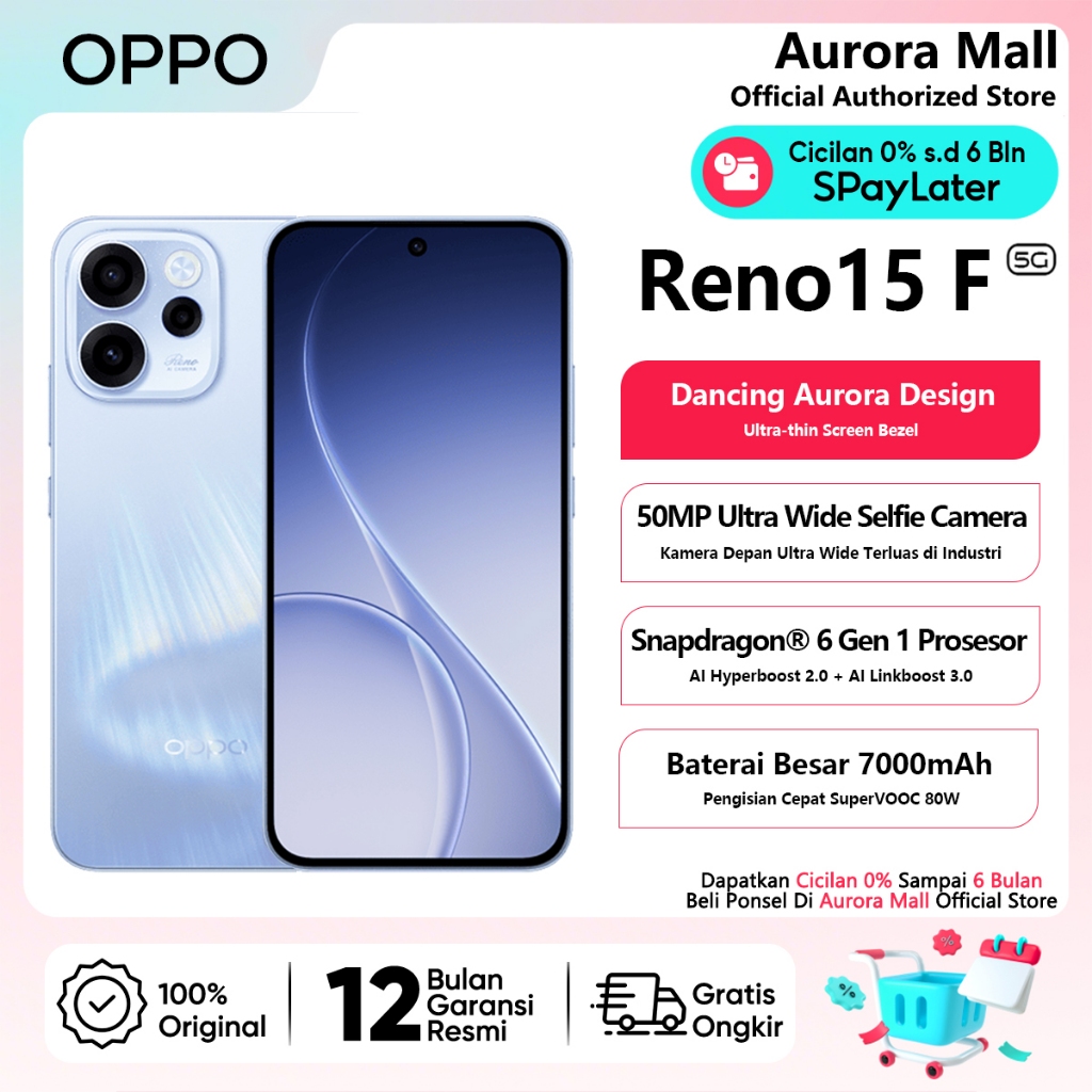 Jual Oppo Reno 15 5G Terlengkap & Harga Terbaru Juli 2026 | Shopee ...