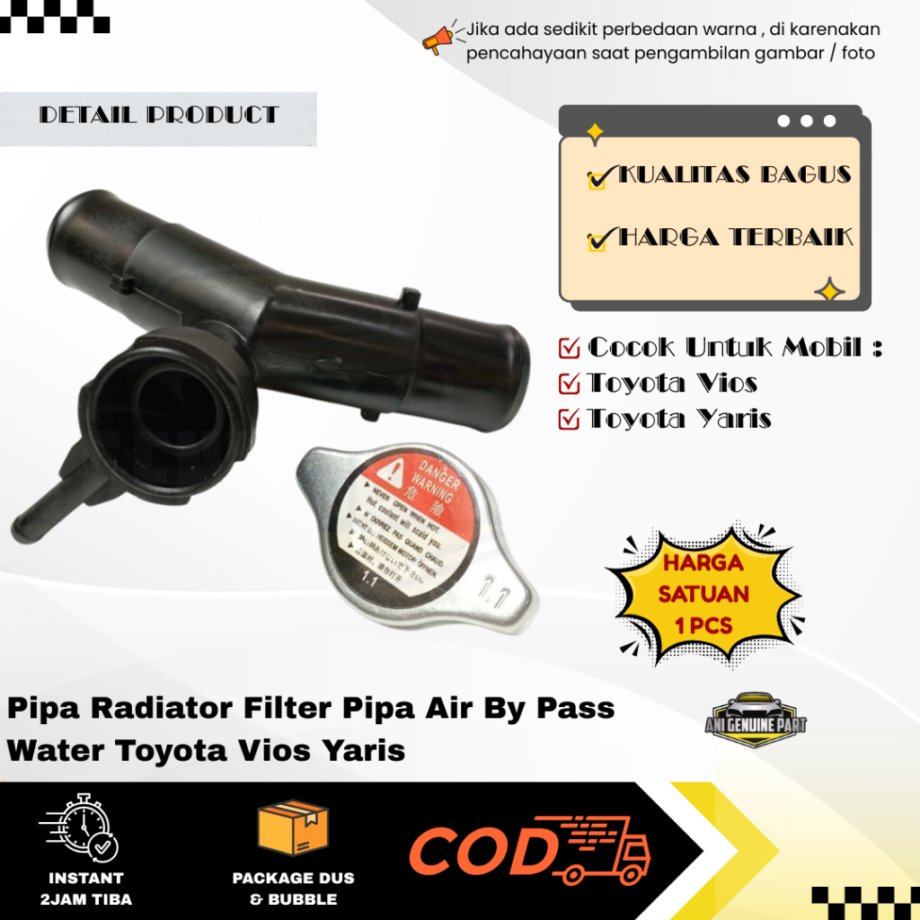 Jual Pipa Radiator Filter Pipa Air By Pass Water Toyota Vios Yaris ...