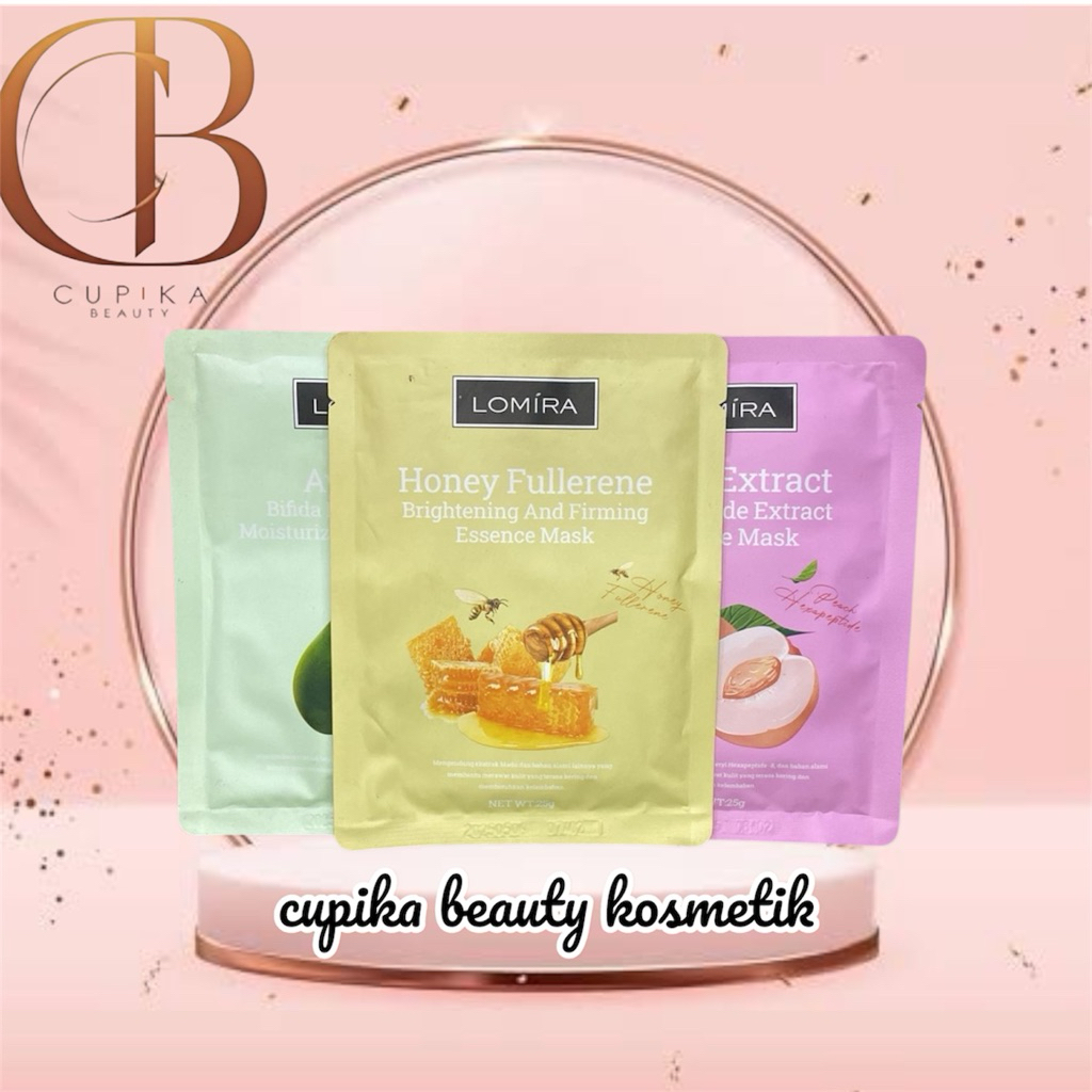 u,cx][min 3] LOMIRA sheet mask - masker wajah tisu cerah lembab dan glowing
