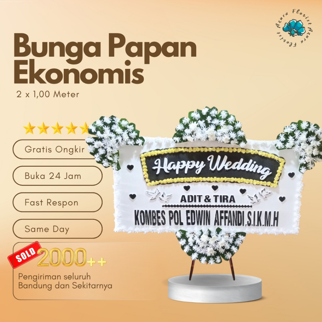 Karangan Bunga Papan Ucapan Wedding Dukacita Congratulation Bandung Cimahi Murah