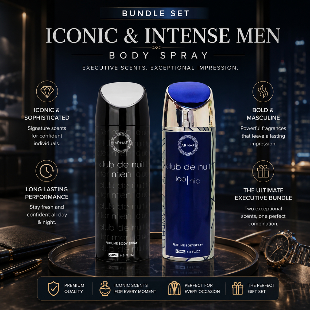 Jual Armaf Club De Nuit Iconic & Intense Man Duo Bundle Body Spray ...