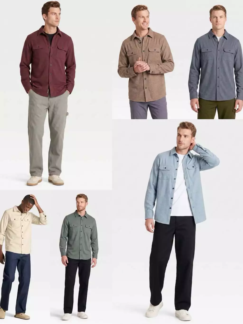 Jaket Kemeja Overshirt Lengan Panjang Pria GF Men's Comfort Soft Shirt Jacket - 2601