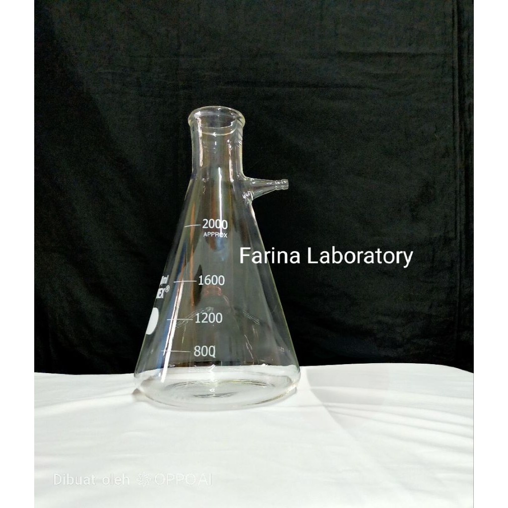 Jual Filtering Flask - Erlenmeyer with Napple 2000ml Pyrex Class A ...