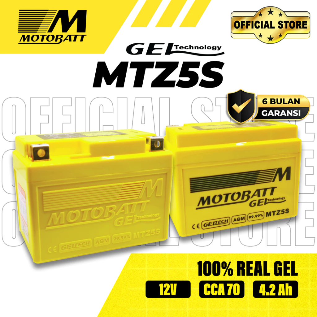 AKI MOTOR HONDA BEAT FI SW MOTOBATT MTZ5S AKI KERING GARANSI 2 BULAN 100% ORIGINAL
