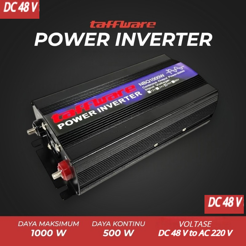 Jual PSW Power Inverter Mobil Pure Sine Wave DC 48V to AC 220V 1000W ...