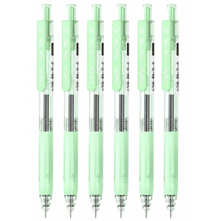 Bantex Gel Pen 0.5 mm / Pulpen Sekolah Tinta Anti Macet Cepat Kering Soft Grip Pastel BG1103 (4)