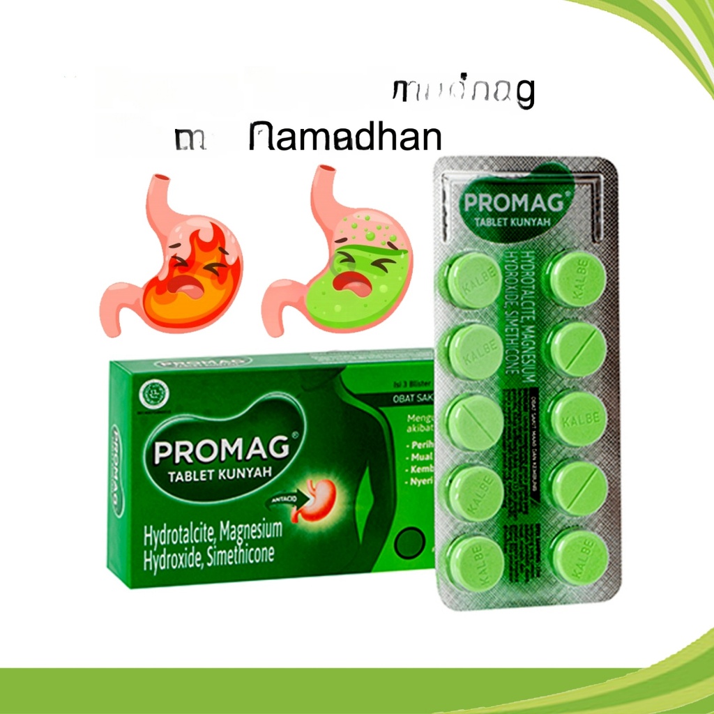 Jual PROMAG TABLET OBAT MAAG Antasida Kembung dan Nyeri lambung ...