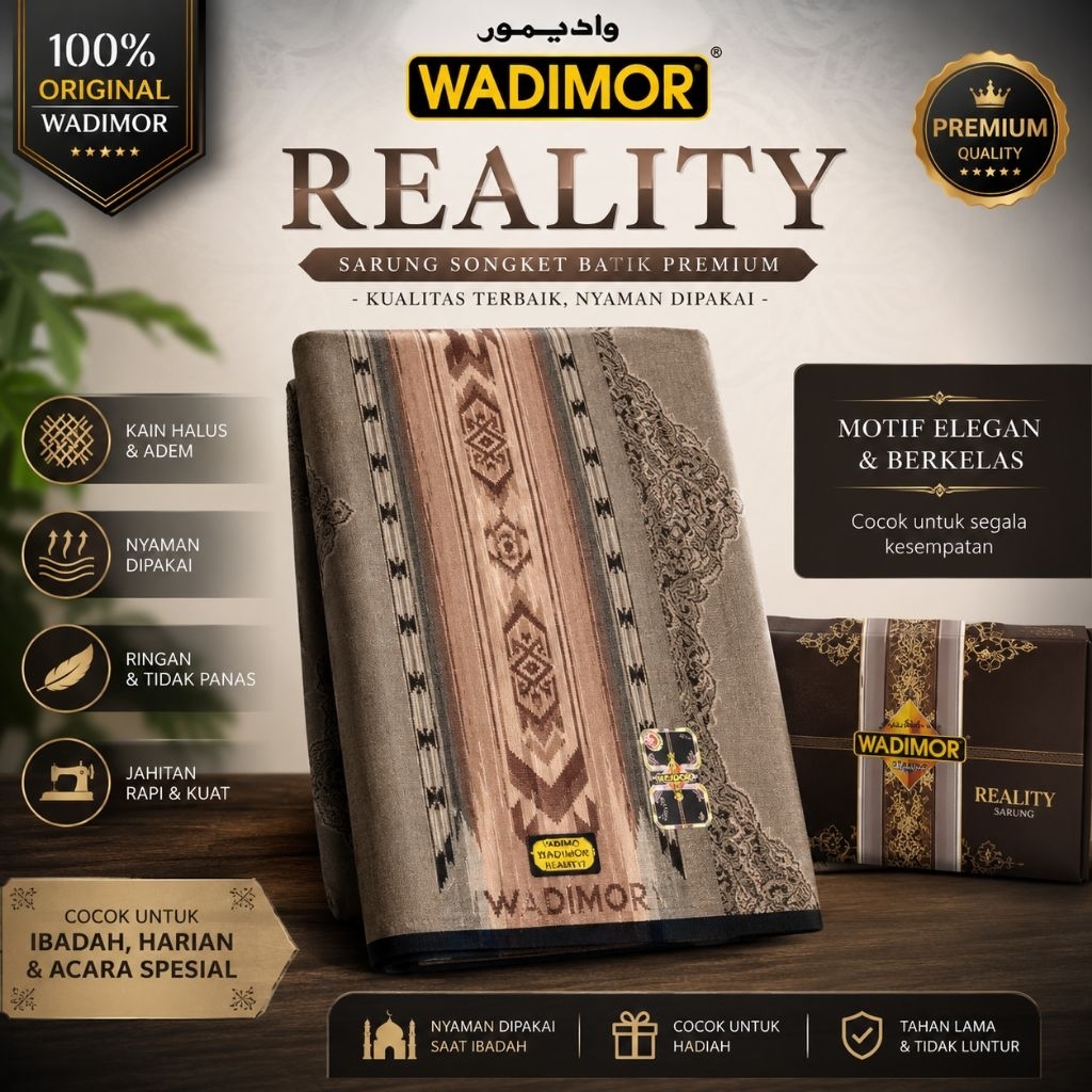 Sarung Wadimor BATIK Jacquard Singgasana Mascot Maskot Antik