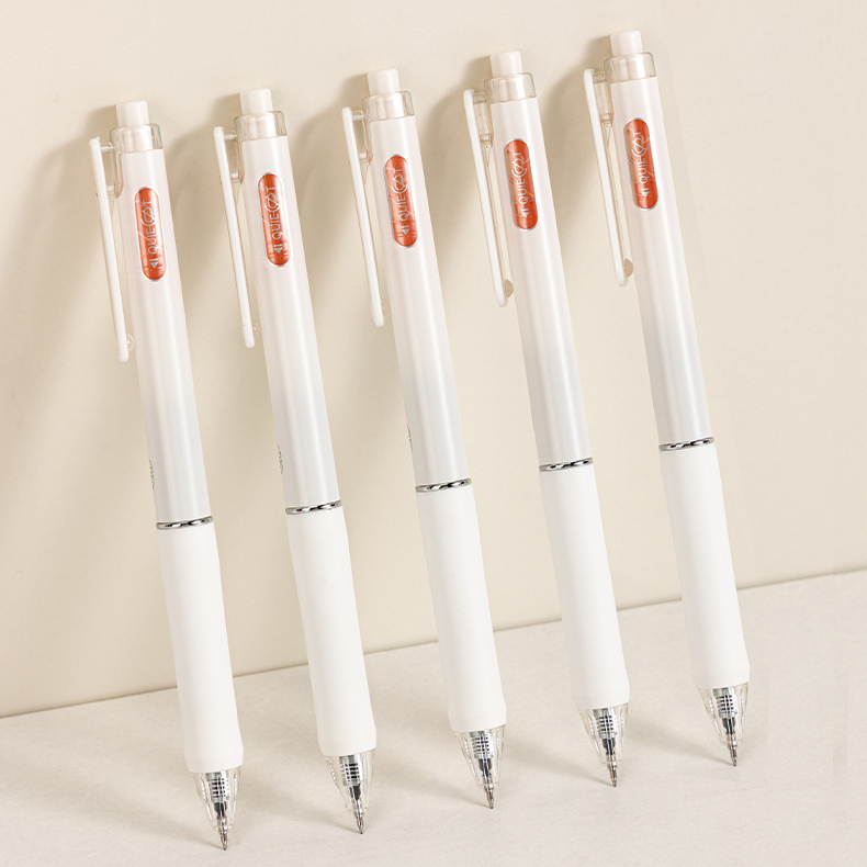 Bantex Pulpen Pena 0.5 mm / Gel Pen Tinta Cepat Kering Suara Klik Rendah Pegangan Nyaman BG1105 (6)