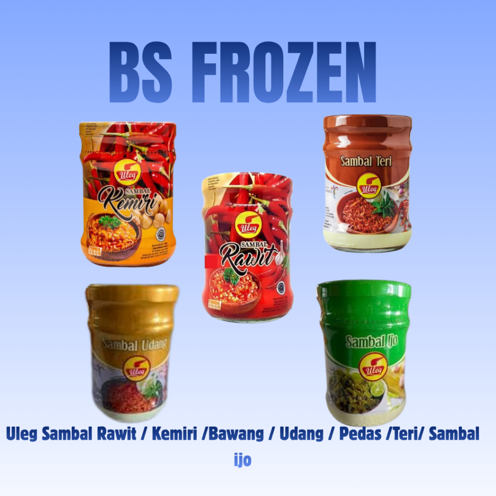 Jual ULEG SAMBAL RAWIT / KEMIRI / BAWANG / UDANG / PEDAS / TERI