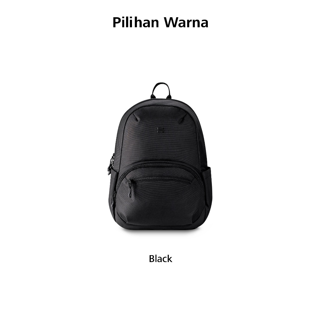 Bodypack Castilon Laptop Backpack 15-Inch Tas Ransel Kerja Kuliah Sekolah  Praktis - Hitam