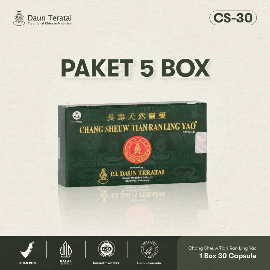 DAUN TERATAI - Paket 5Box Obat Herbal Kanker -  CS30