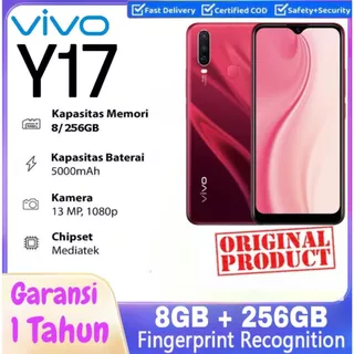 HP VIVO Y17  HP Murah Cuci Gudang RAM 8GB+256GB Fast Charging Handphone Android Smartphone