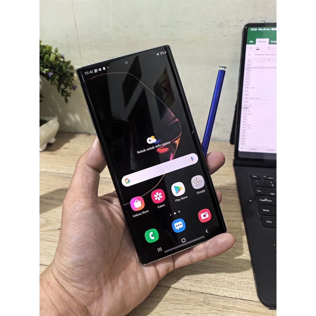 Jual samsung galaxy Note 10 plus ram 12gb internal 256gb resmi sein ...