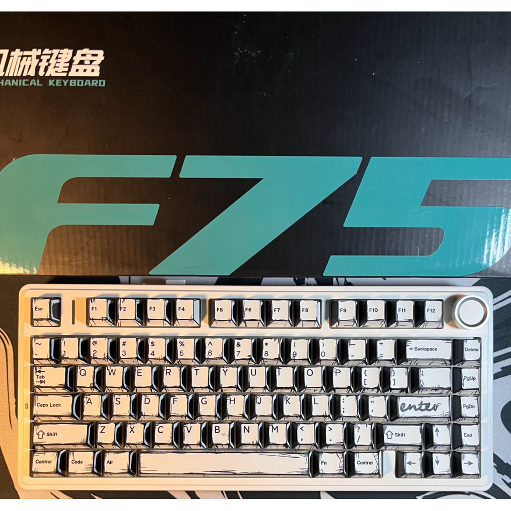 Jual Aula F75 Pro Comic Wireless Mechanical Keyboard Gasket Mount South ...