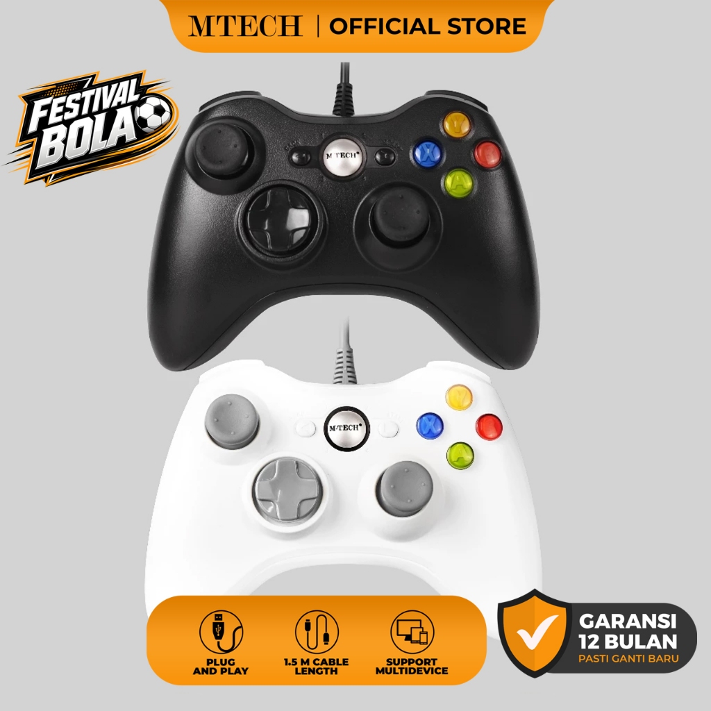 Jual MTECH Gamepad Single USB Stick Gaming Controler M-Tech GP SGX PC ...