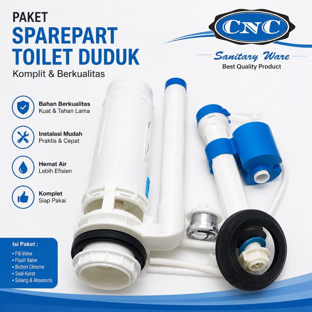 Pelampung closet, pelampung kloset 2 flush pencet atas