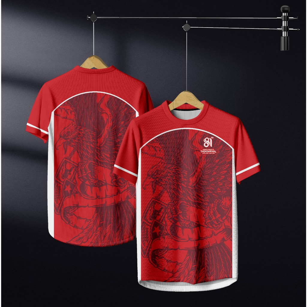 JERSEY 17 AGUSTUS MURAH, BISA PAKAI NAMA, BISA CUSTOM