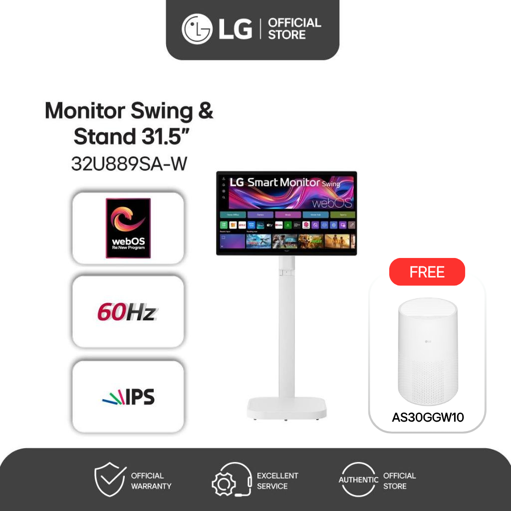 Jual LG Monitor 32 inch Smart Monitor 4K UHD Touch Screen Layar Sentuh ...