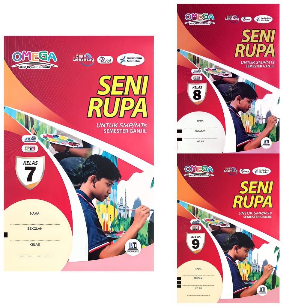 Jual LKS SMP MTS OMEGA SENI RUPA KELAS 7 8 9 KURIKULUM MERDEKA SEMESTER ...
