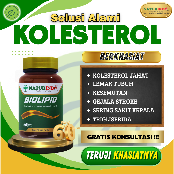 Biolipid Original Obat Kolesterol Asam Urat Penurun Kolesterol Jahat Darah Tinggi Hipertensi