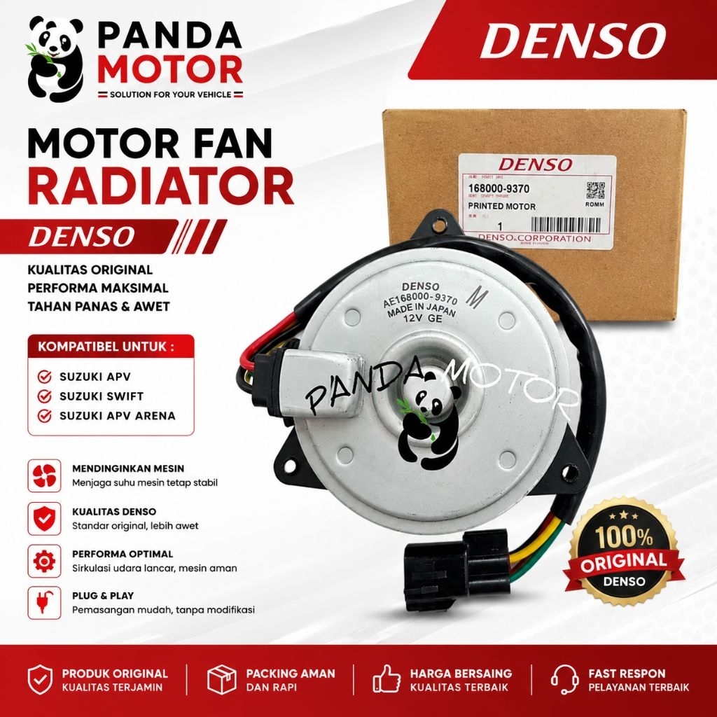 Jual MOTOR FAN RADIATOR SUZUKI APV SWIFT APV ARENA 168000-9370 DENSO ...