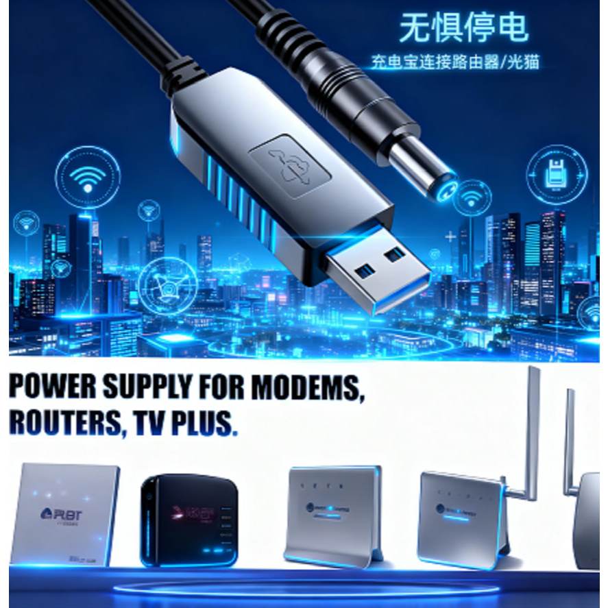Jual Kabel Power To USB Modem Router 12V Adapter | Shopee Indonesia