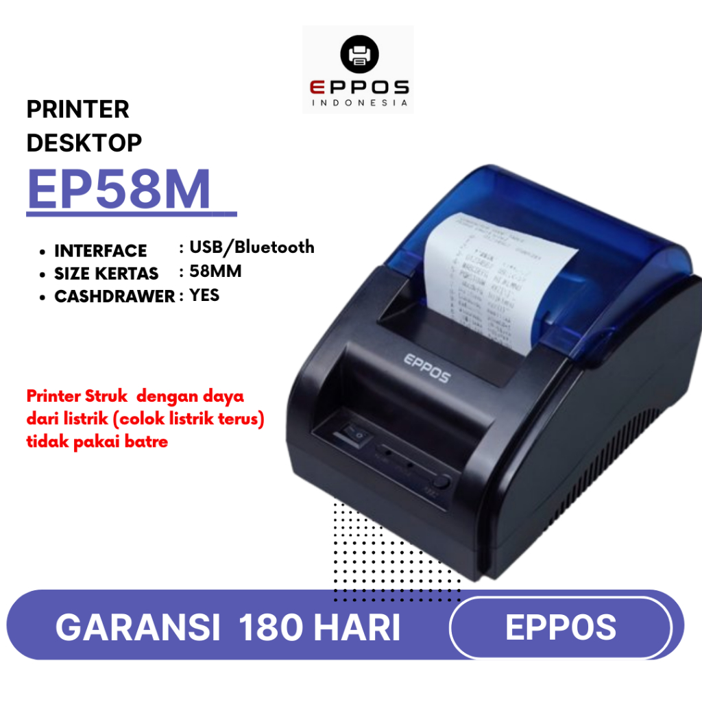 Jual Printer Bluetooth EPPOS Printer Thermal 58mm USB BLUETOOTH EP ...