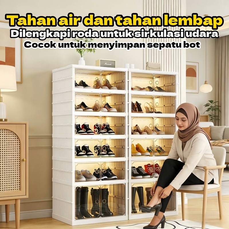 Jual ABC BEAR Bebas Instalasi Shoe Storage Boxes Lipat dan Simpan ...