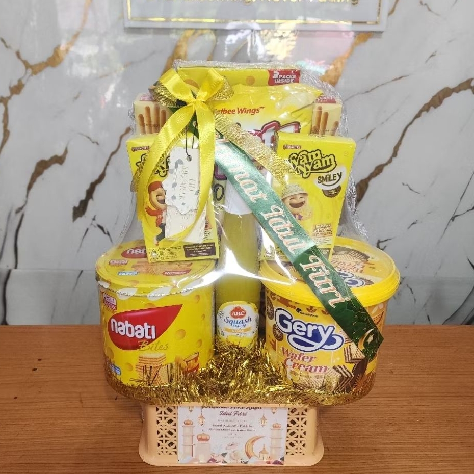 Jual Parcel Wafer Kaleng / Parse Kuning / Parcel Lebaran / Parcels Idul ...