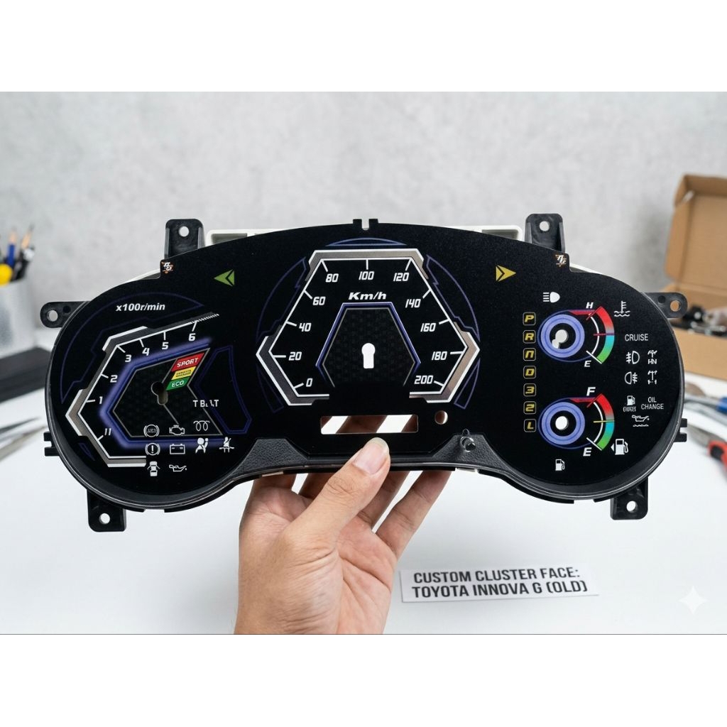 Jual papan speedometer kijang innova lama panel spidometer innova old ...