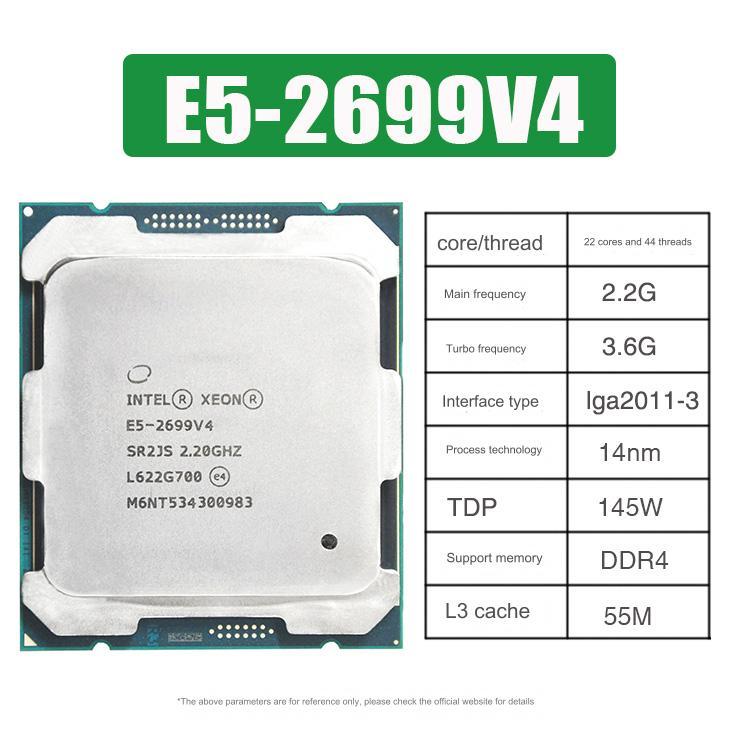 Jual Processor intel xeon e5 2699 v4 thread 44 core 22 (2.2 - 3.6