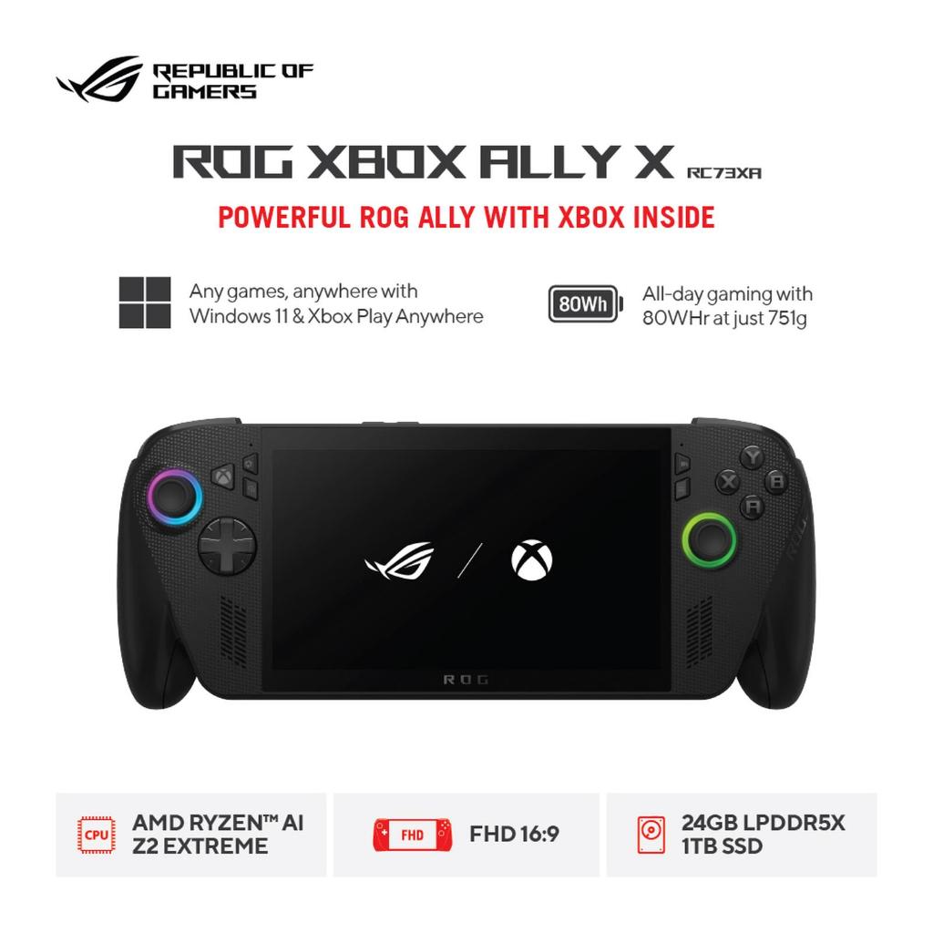 Jual Sakura - ASUS ROG Xbox Ally X RC73XA-Z2EA35A3T – Black [AMD Ryzen ...