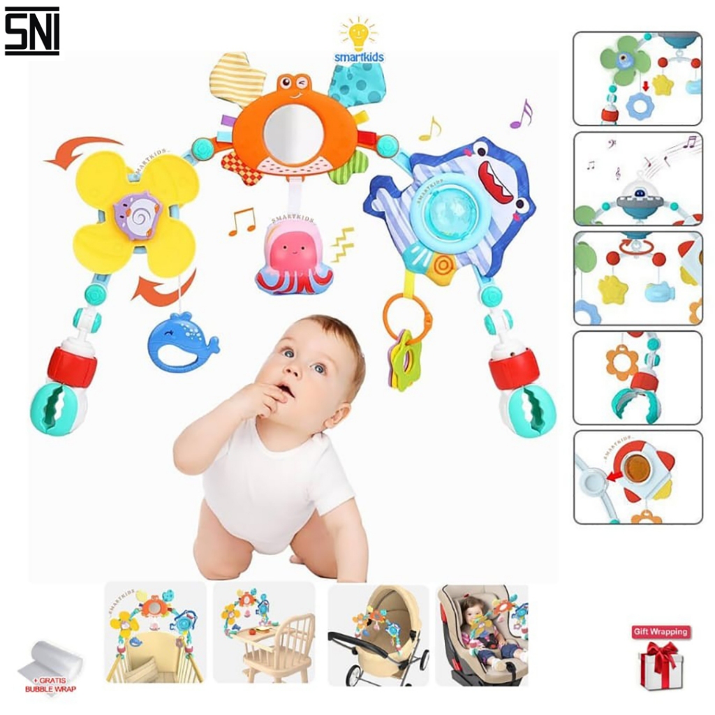 Jual Mainan Gantungan Stroller Bayi Car Seat Box Kasur Tidur Ranjang ...