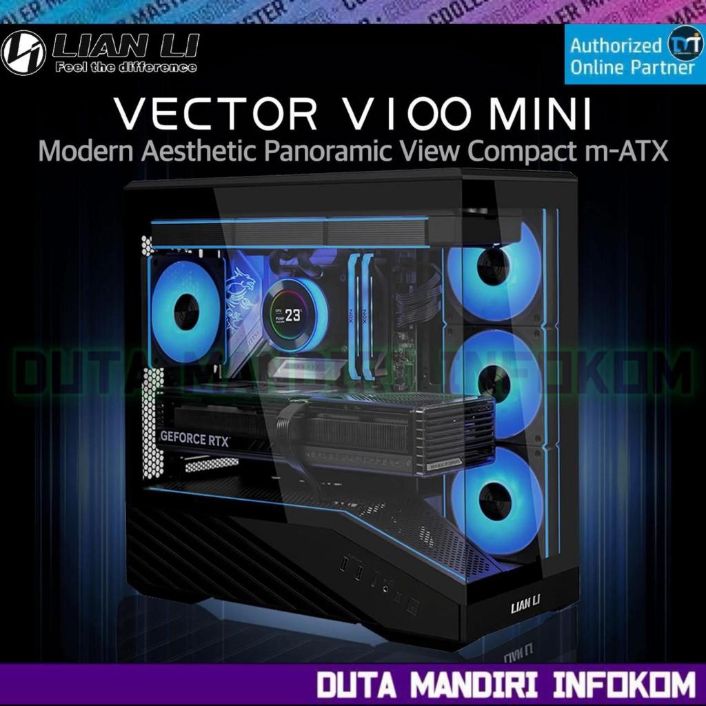 Jual Lian Li VECTOR V100 I V100R MINI - Modern Aesthetic Panoramic Wide ...