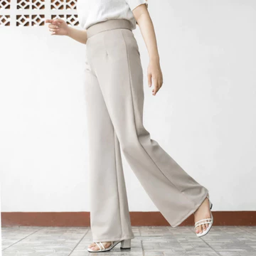 HaymeeIDN Celana Kulot Highwaist Wanita Celana Cullote Scuba Panjang Premium