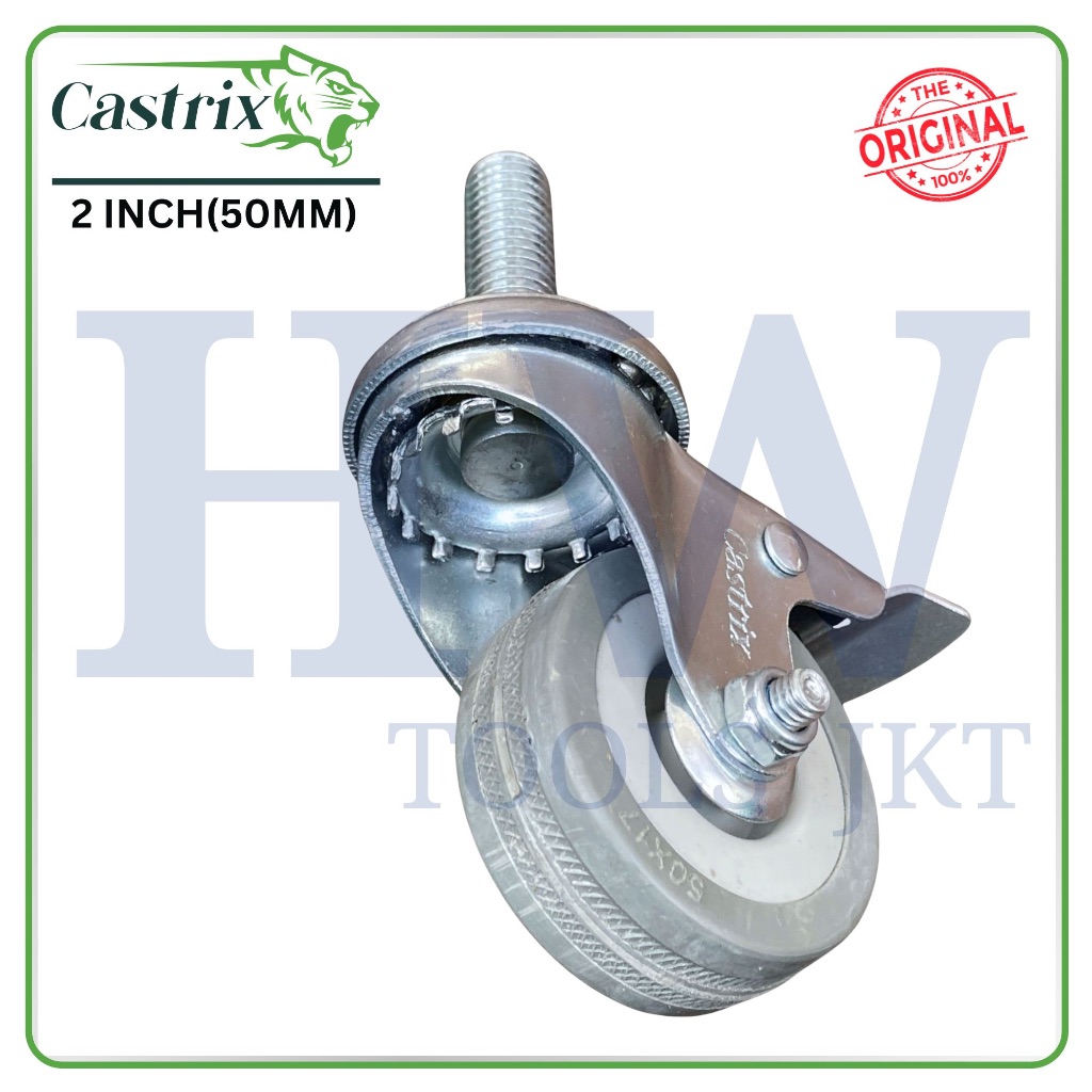 Jual Castrix Roda Meja Karet Abu Troli Rak Etalase Steling 2