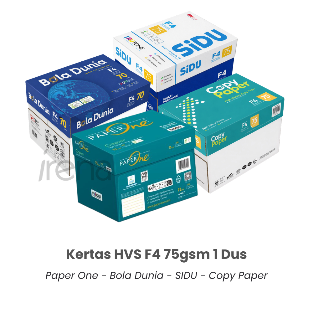Jual Kertas HVS F4 Folio 70 / 75gsm Per-Karton (1 Karton Isi 5 Rim ...