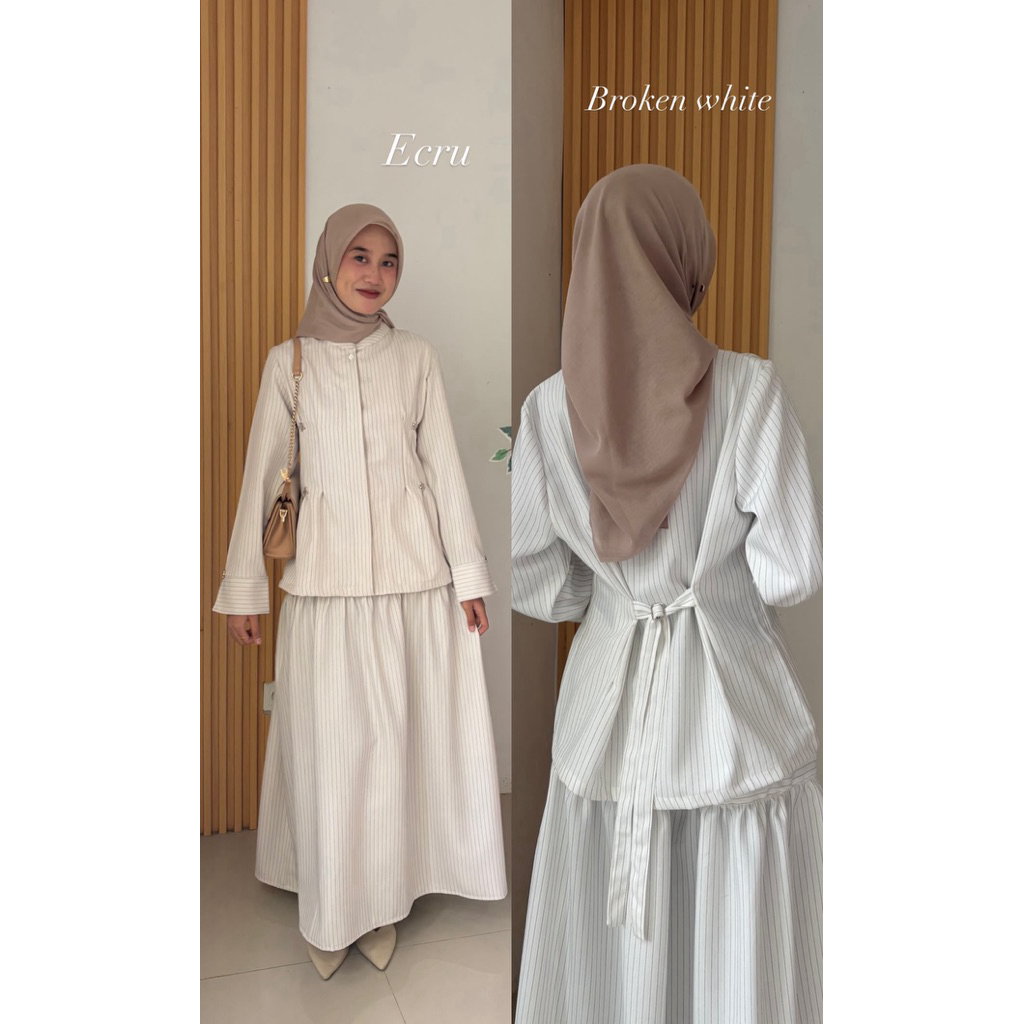 Jual Eira Tunik Stripe Set | Tunik dan Rok Lebaran - Tunik dan Rok ...