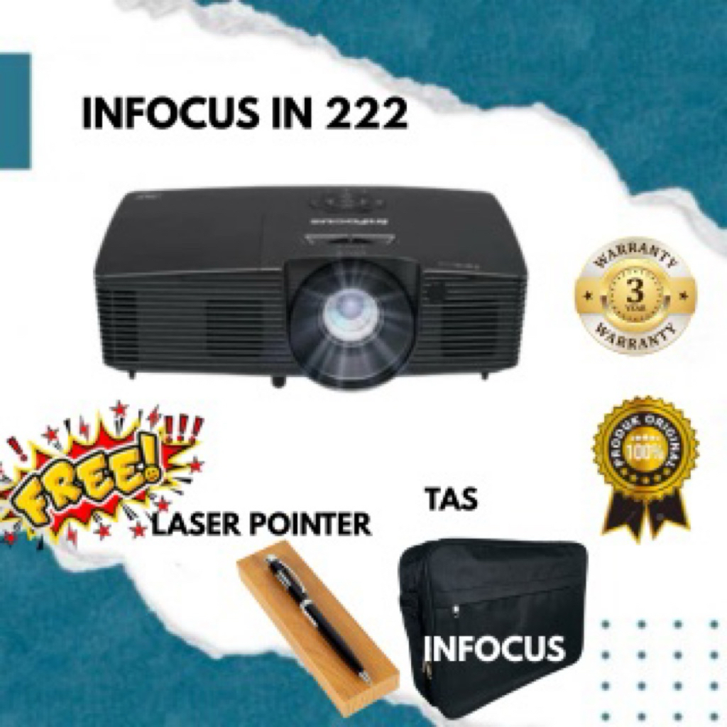 Jual PROYECTOR INFOCUS IN222 ORIGINAL PRODUCT | Shopee Indonesia