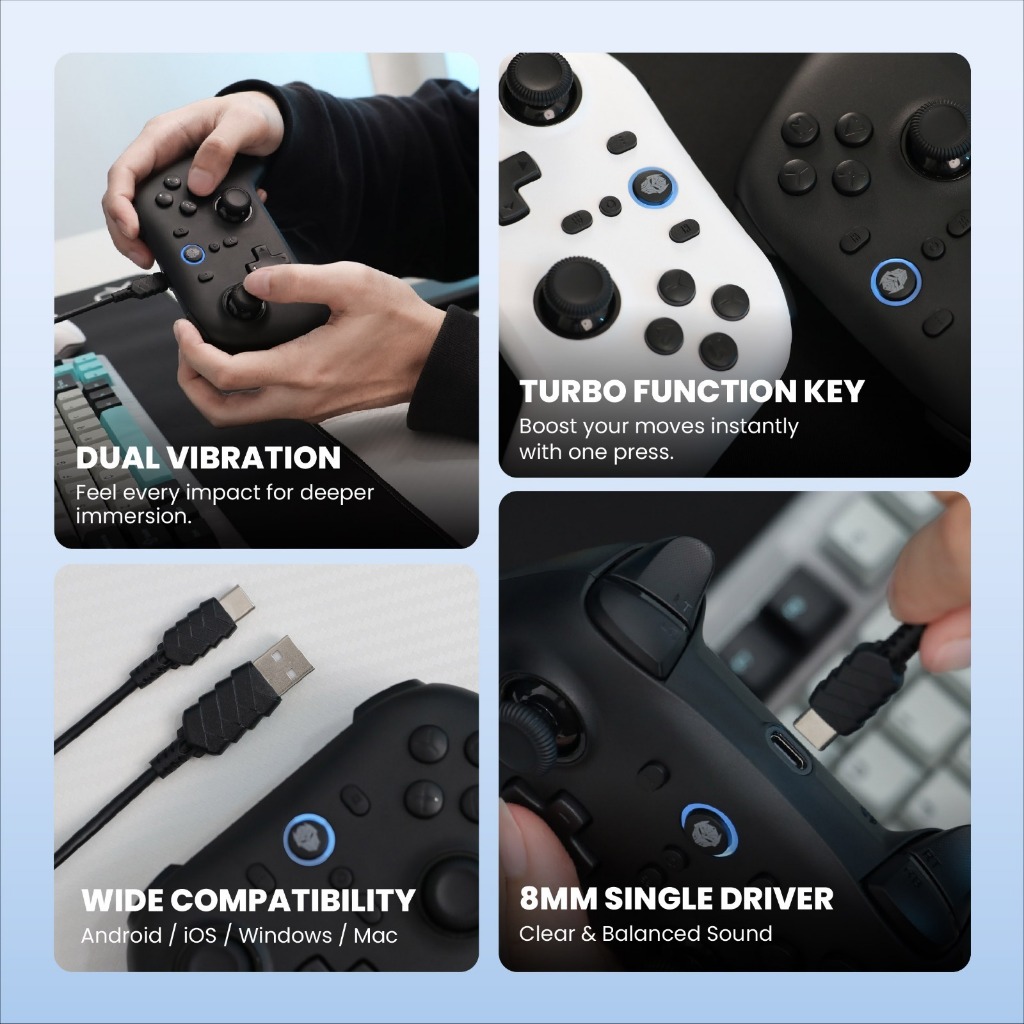 Jual Rexus Asta GX150 Gaming Joystick Gamepad Controller With Hall ...
