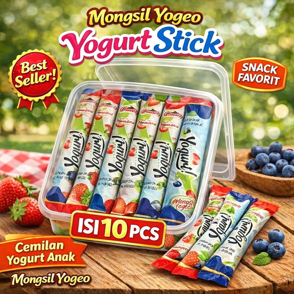 Jual Yogurt Stick 40gr Isi 10 pcs | Snack Yogurt Anak | Yogurt Drink ...