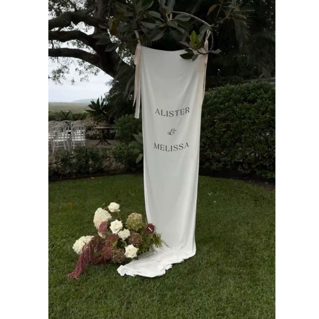 Jual WELCOME SIGN WEDDING / SIGN WEDDING KAIN | Shopee Indonesia