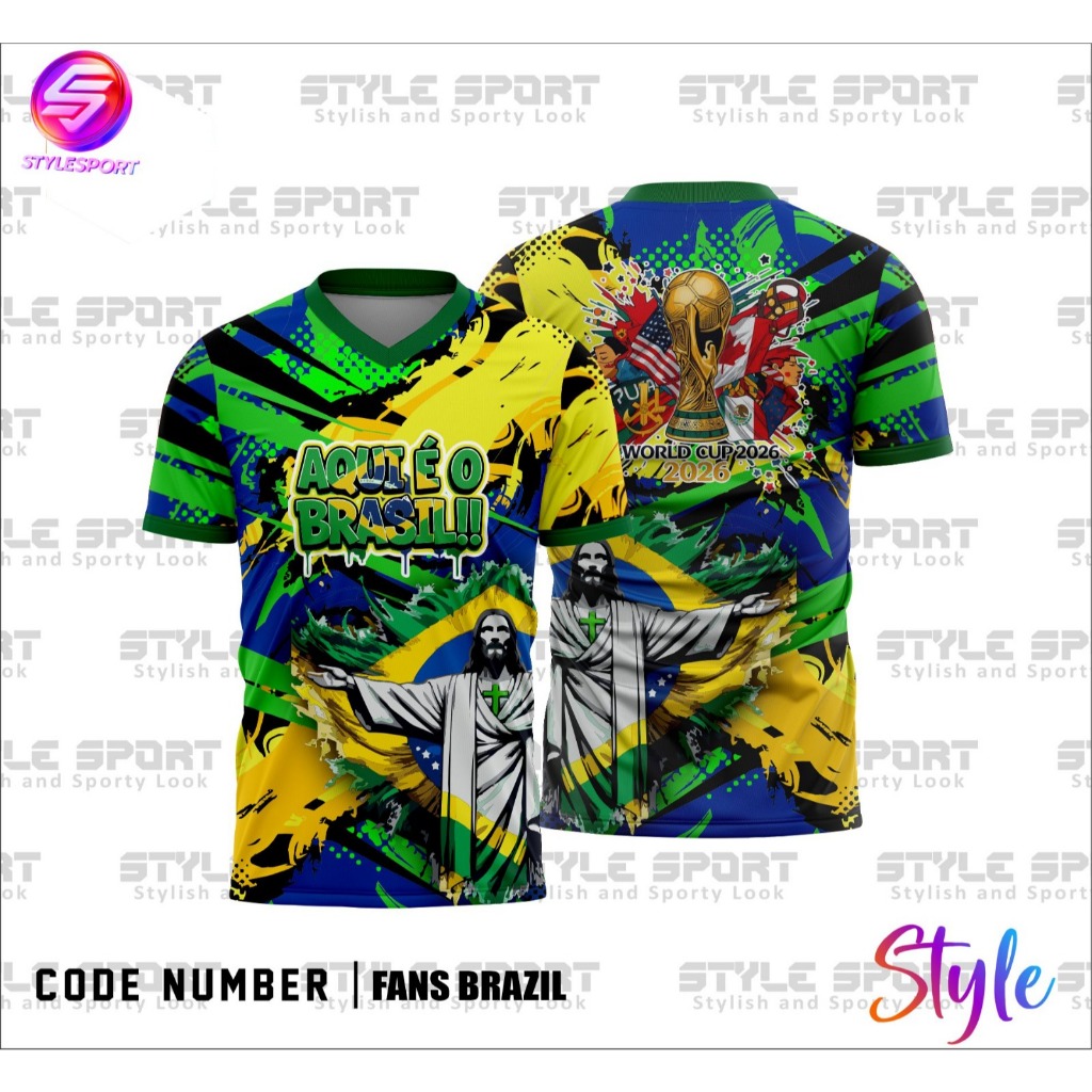 Jual STYLE-baju jersey timnas brazil edisi piala dunia 2026 full ...